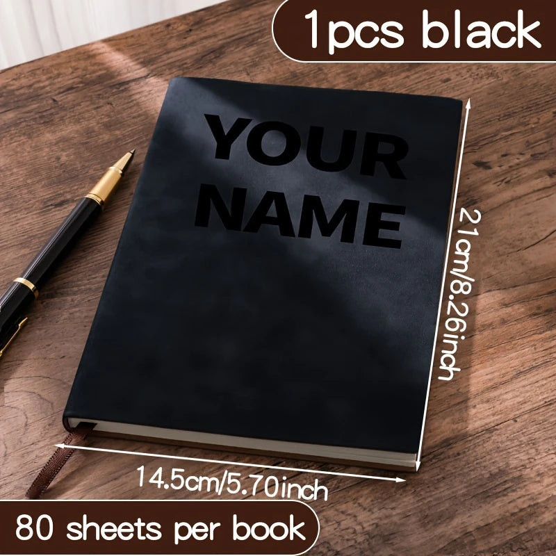 Personalized Name Soft Notebook, Durable & Stylish for School, Meetings, Journaling and Gifting